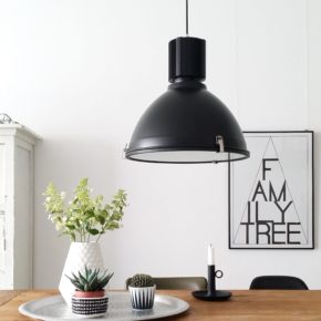 lampe suspendue noire