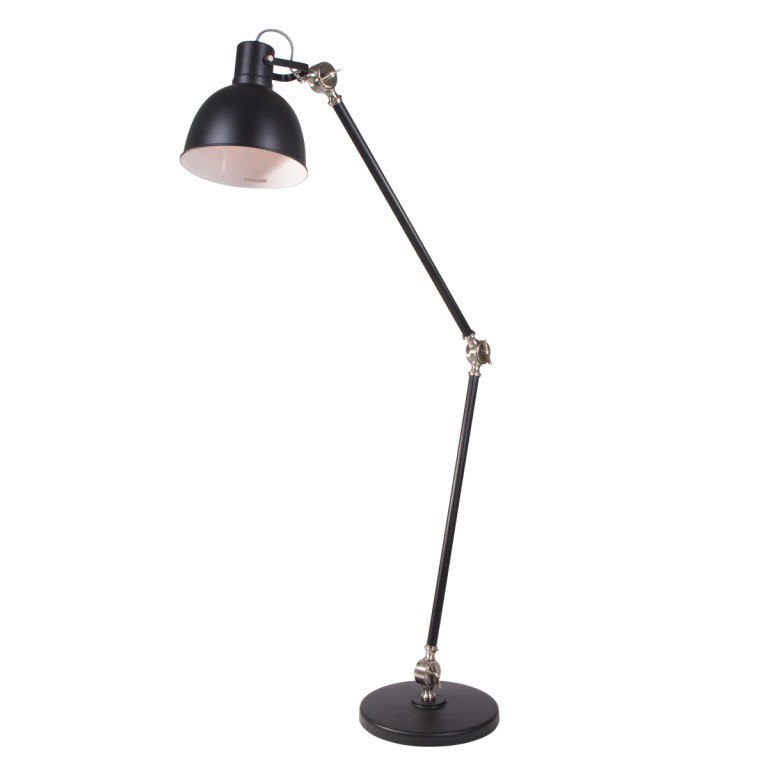 lampadaire industriel noir