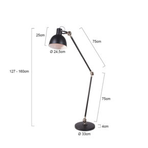 lampadaire noir