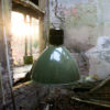 lampe industrielle verte