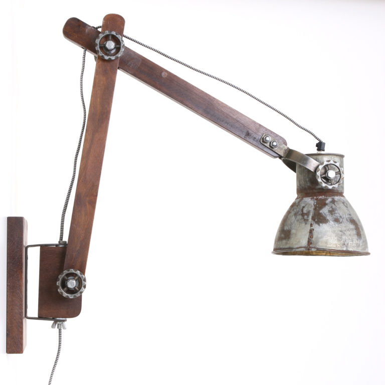 Applique murale industrielle acier Alium ø18 cm – Image 2