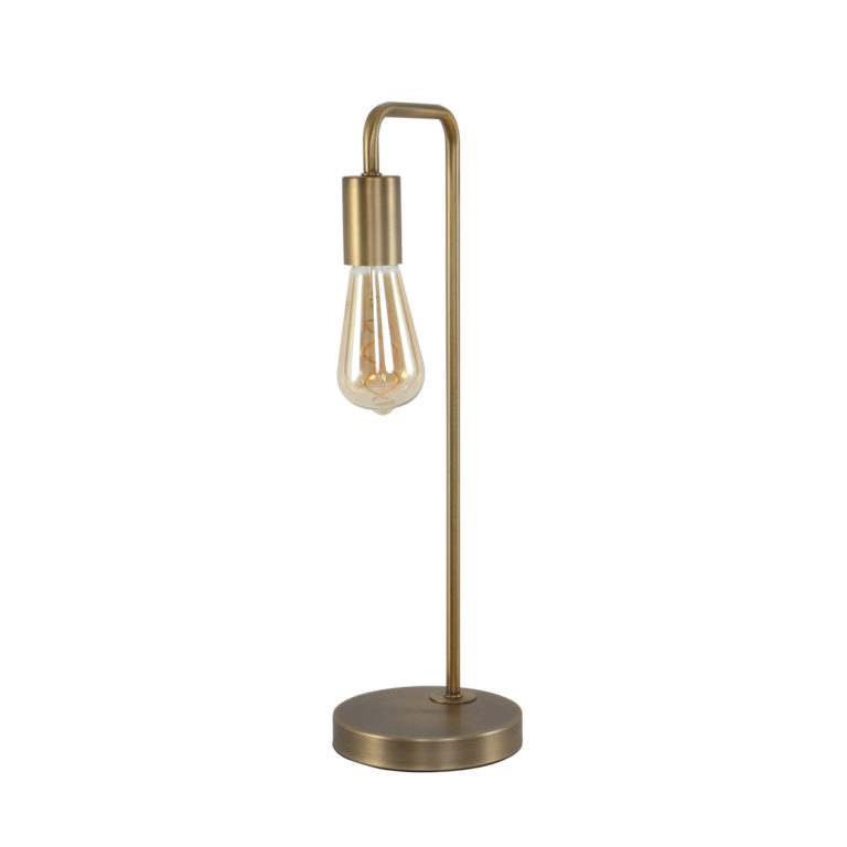 Lampe de table industrielle bronze