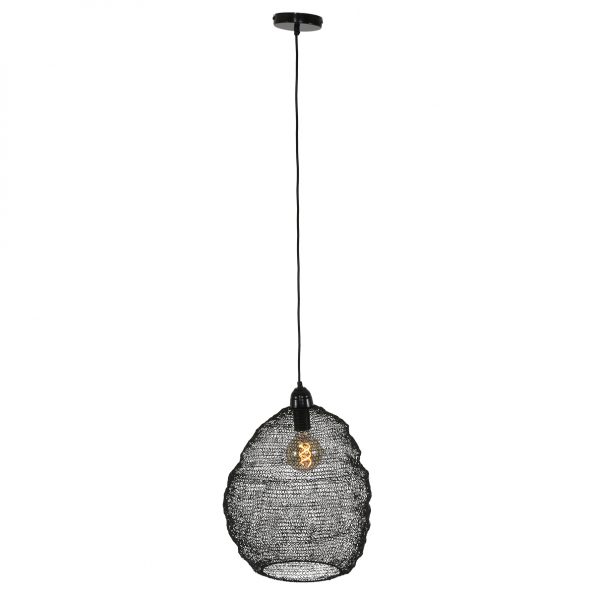 Lampe suspension industrielle noir Nina – Image 2