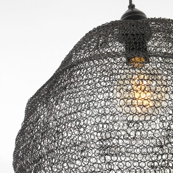 Lampe suspension industrielle noir Nina – Image 9