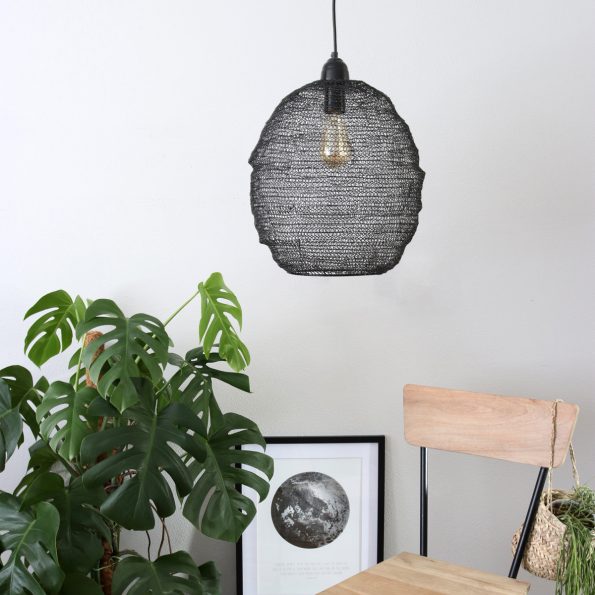 Lampe suspension industrielle noir Nina – Image 3