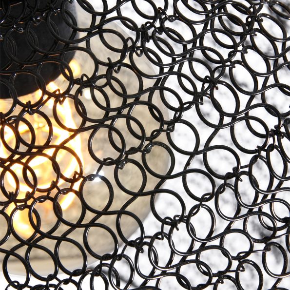 Lampe suspension industrielle noir Nina – Image 5