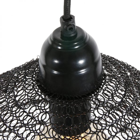 Lampe suspension industrielle noir Nina – Image 7