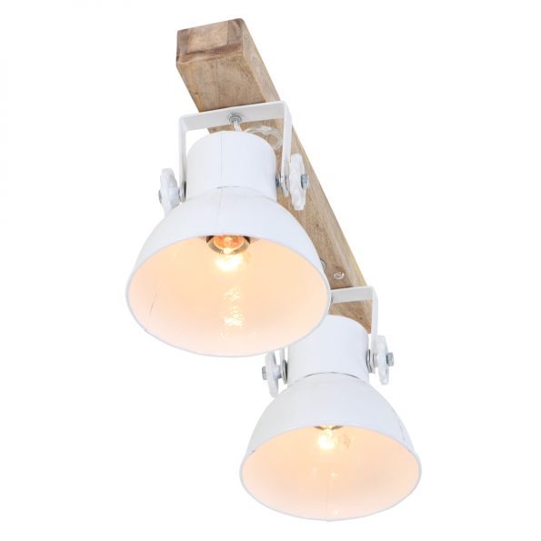 Plafonnier cuisine industriel blanc Elay – Image 9
