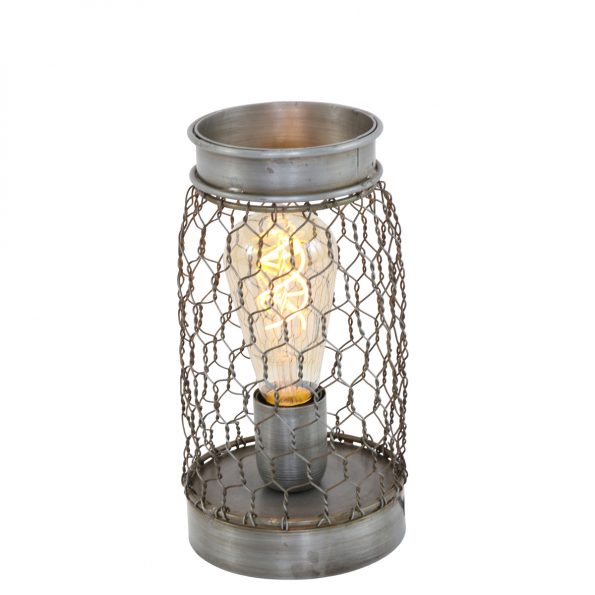 Pied de lampe design acier Tunas