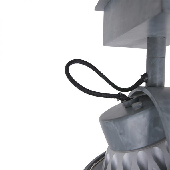 Plafonniers industriel gris Lenox – Image 4