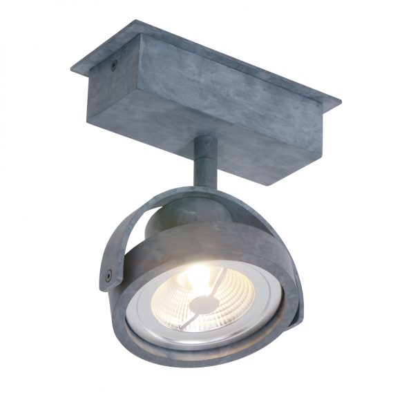 Plafonniers industriel gris Lenox