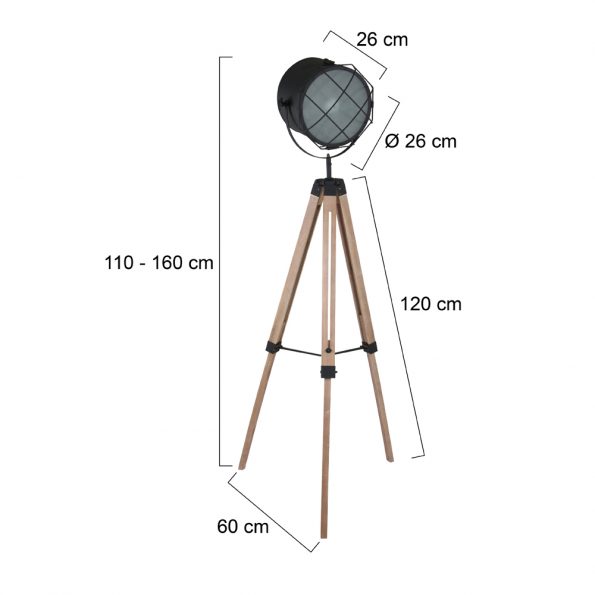Lampadaires industrielle Dyce naturel ø 60 cm – Image 7