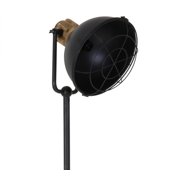 Lampe sur pied industrielle noir Yuri
