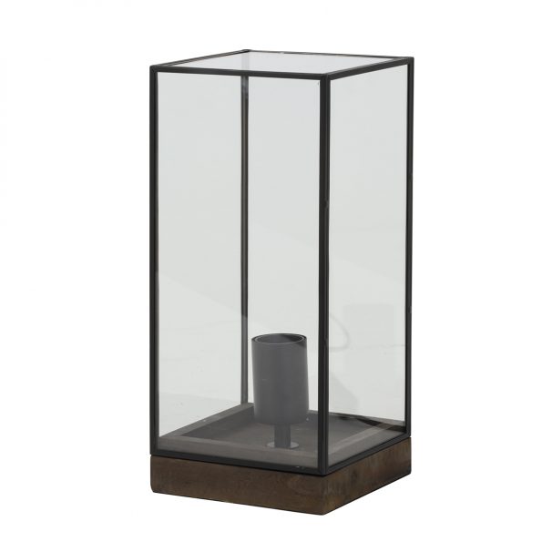 Pied de lampe industrielle transparent Askjer
