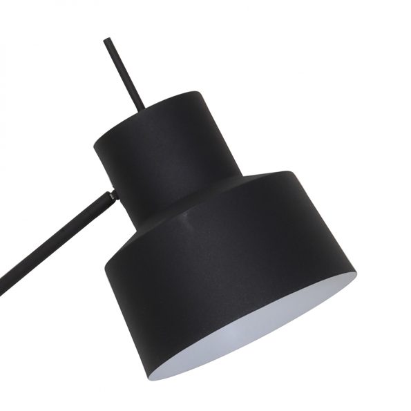Lampadaire moderne noir Wesly – Image 3