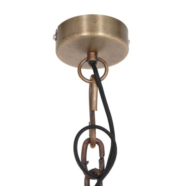 Lampe suspension industrielle bronze Demi – Image 5