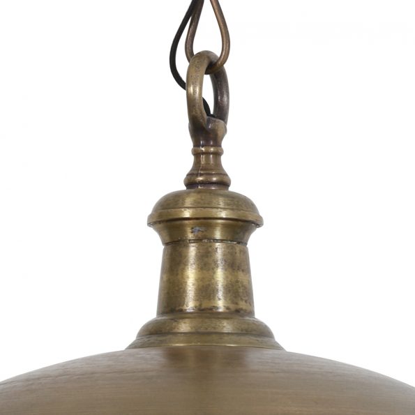 Lampe suspension industrielle bronze Demi – Image 2