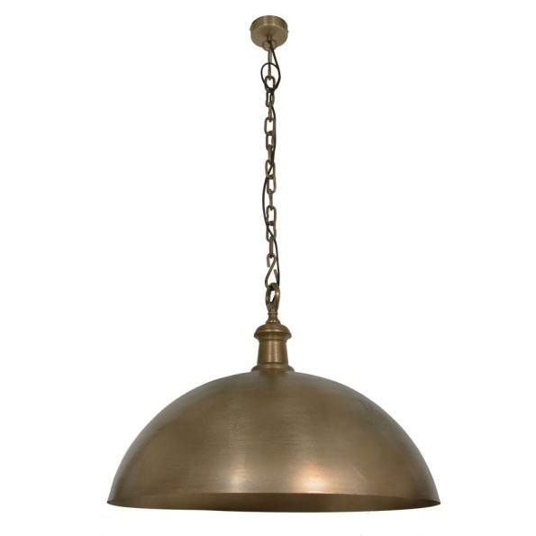 Lampe suspension industrielle bronze Demi – Image 3