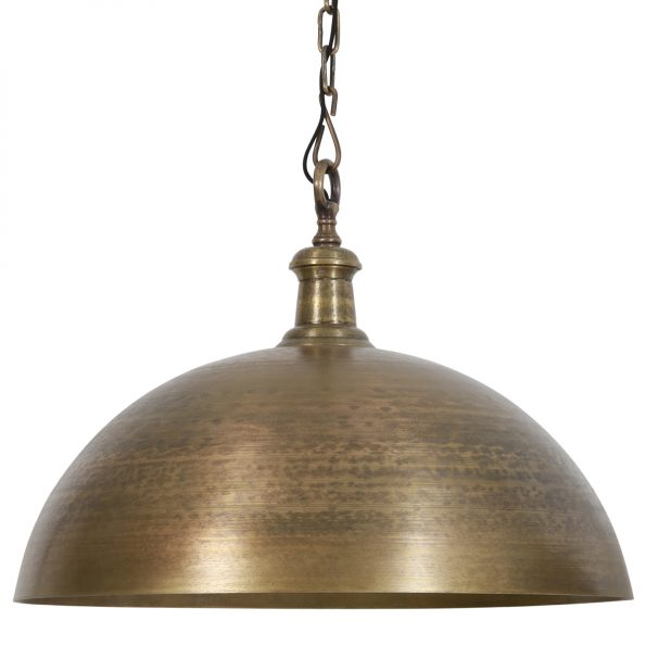 Lampe suspension industrielle bronze Demi