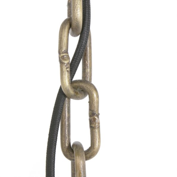 Lampe suspension industrielle bronze Demi – Image 4