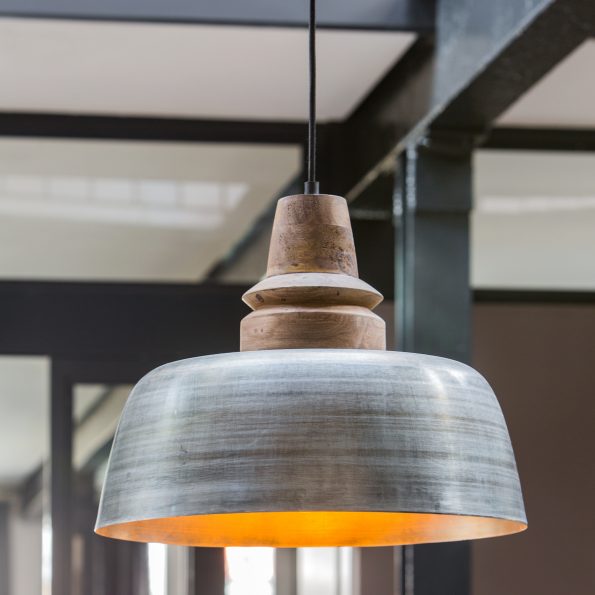 Lampe suspension industriellegris Margo – Image 2