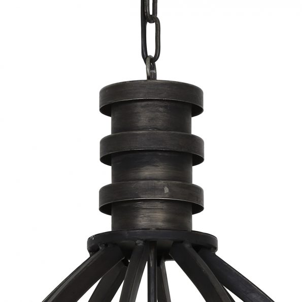 Lampe suspension industrielle noir Ivy – Image 2