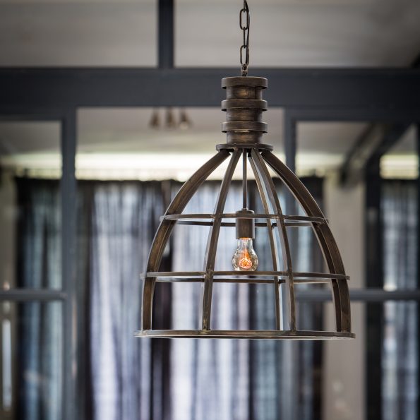 Lampe suspension industrielle noir Ivy – Image 4
