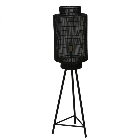 Lampe sur pied classique noir Gruaro