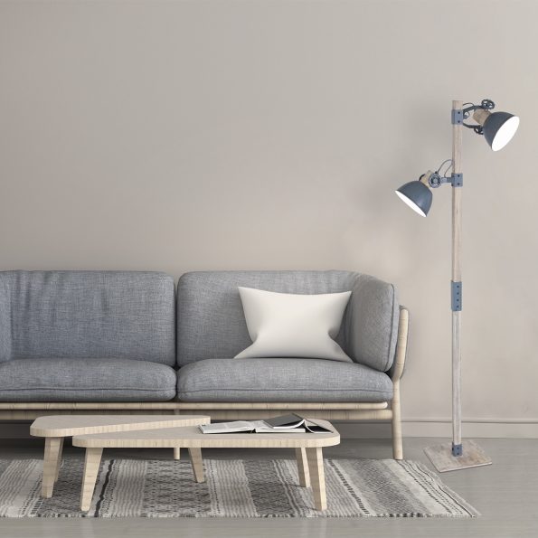 Lampadaires industrielle Gearwood grijs – Image 3
