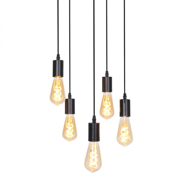 Suspension industrielle noir Brandon – Image 3