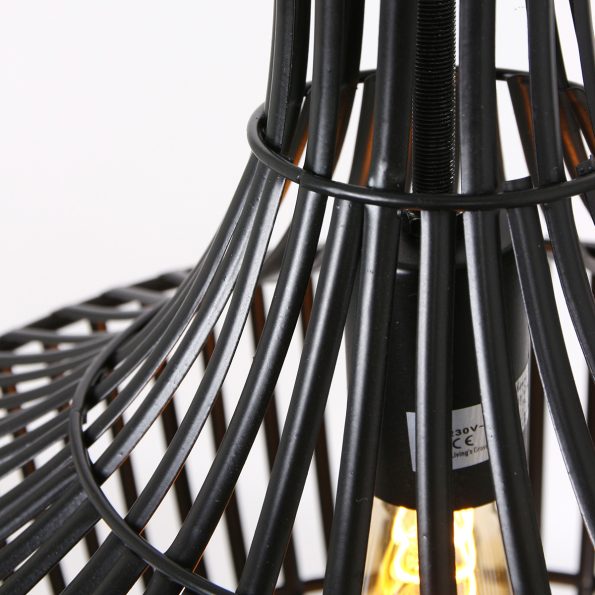 Suspension industrielle noir Stella – Image 4