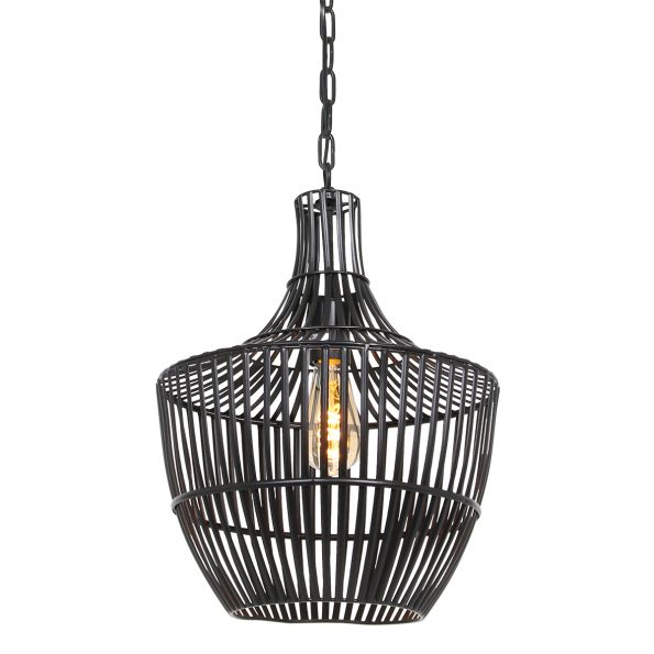 Suspension industrielle noir Stella