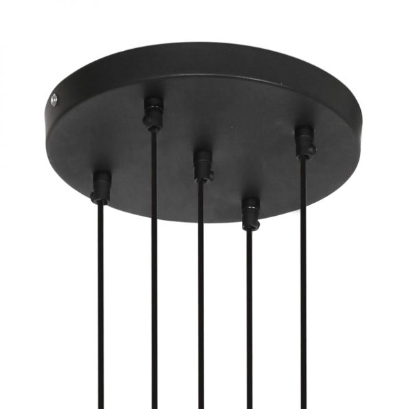 Lampe suspension industrielle noir Laetitia – Image 8