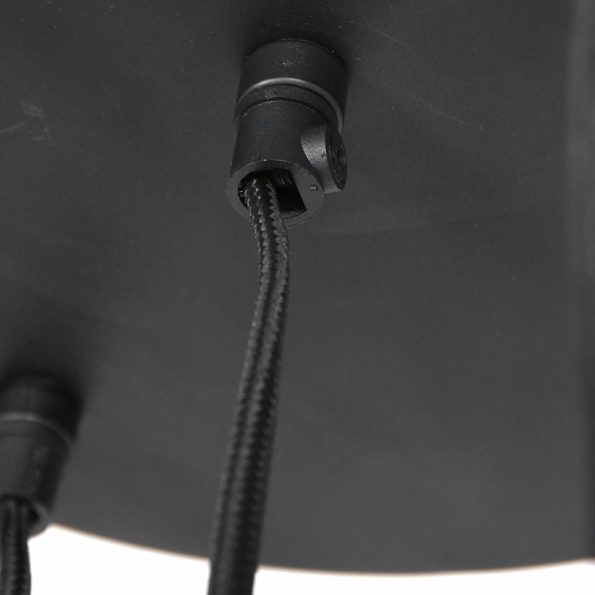 Lampe suspension industrielle noir Laetitia – Image 9