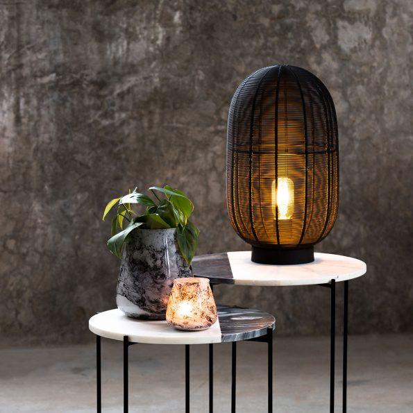 Pied de lampe design noir Ophra – Image 3