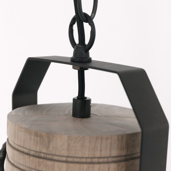 Lampe suspension industrielle anthracite Gearwood – Image 8