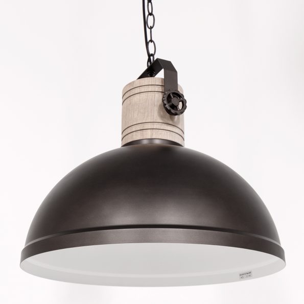 Lampe suspension industrielle anthracite Gearwood – Image 9