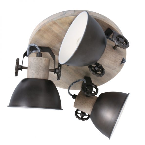 Spots industrielle Gearwood antraciet ø 38 cm – Image 2