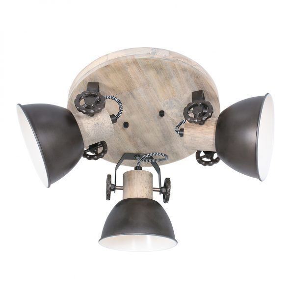 Spots industrielle Gearwood antraciet ø 38 cm