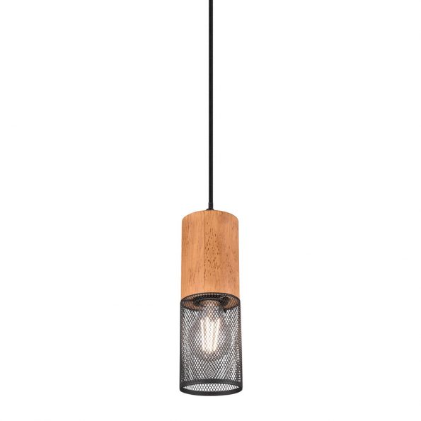 Suspension industrielle bois Tosh