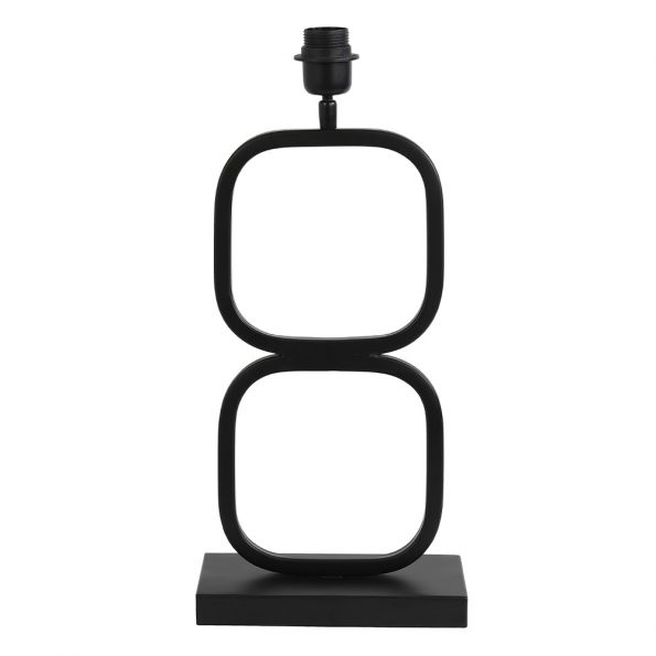 Pied de lampe botanique noir Lutika