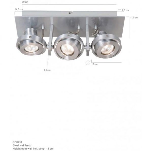Plafonniers design acier West Point – Image 5