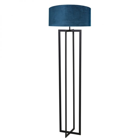Lampadaire industrielle bleu Mace