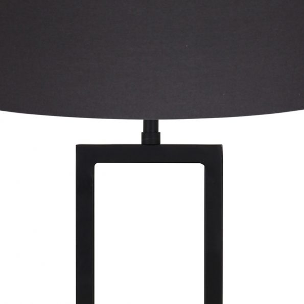 Pied de lampe moderne noir Shiva – Image 2
