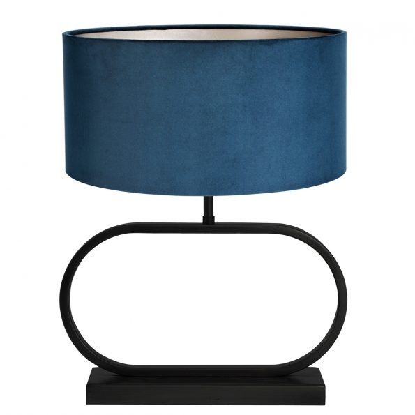 Pied de lampe industriel bleu Jamiro
