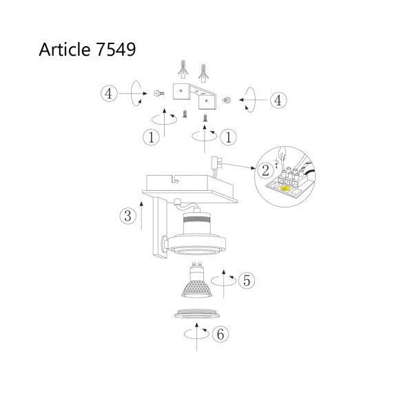Plafonniers industrielle Quatro zwart – Image 6