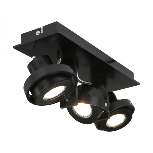 Plafonniers industrielle Quatro zwart – Image 2