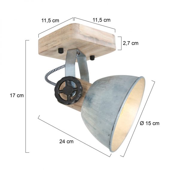 Spots industrielle Gearwood hout – Image 7
