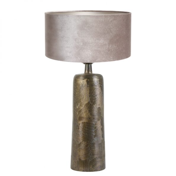 Pied de lampe classique gris Papey