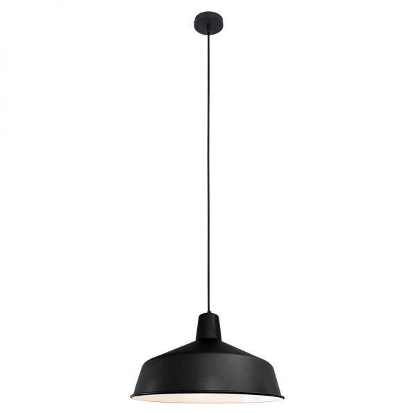 Suspensions industrielle Blackmoon noir ø 40 cm – Image 2